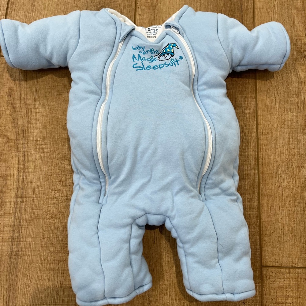 Magic Merlin Sleep Suit. Blue. Size Large.